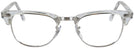ClubMaster Crystal Clear Ray-Ban 5154 Progressive No-Lines View #2