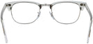 ClubMaster Crystal Clear Ray-Ban 5154 Single Vision Full Frame View #4