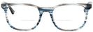 Square Stripped Blue/Grey Ray-Ban 5369 Bifocal View #2