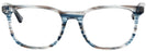 Square Stripped Blue/Grey Ray-Ban 5369 Single Vision Full Frame View #2