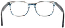Square Stripped Blue/Grey Ray-Ban 5369 Single Vision Full Frame View #4