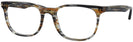 Square Stripped Brown Grey Ray-Ban 5369 Single Vision Full Frame View #1