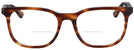 Square Havana Red Brown Ray-Ban 5369L Bifocal View #2