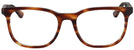 Square Havana Red Brown Ray-Ban 5369L Single Vision Full Frame View #2
