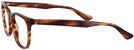Square Havana Red Brown Ray-Ban 5369L Single Vision Full Frame View #3