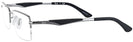 Rectangle Gunmetal Ray-Ban 6285 Single Vision Full Frame View #3
