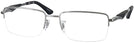 Rectangle Gunmetal Ray-Ban 6285 Single Vision Full Frame View #1
