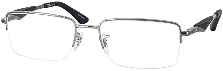 Rectangle Gunmetal Ray-Ban 6285 Computer Style Progressive View #1