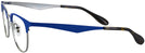 Square Matte Blue/gunmetal Ray-Ban 6346 Computer Style Progressive View #3