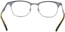 Square Matte Blue/gunmetal Ray-Ban 6346 Computer Style Progressive View #4
