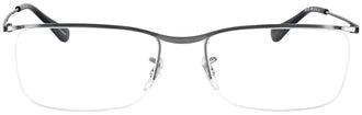 Ray-Ban 6370 semi-rimless readers. color: Gunmetal