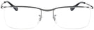 Rectangle Gunmetal Ray-Ban 6370 Computer Style Progressive View #2