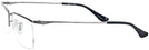 Rectangle Gunmetal Ray-Ban 6370 Computer Style Progressive View #3