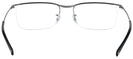 Rectangle Gunmetal Ray-Ban 6370 Computer Style Progressive View #4