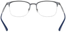 Square Top Matte Blue On Gunmetal Ray-Ban 6433 Progressive No-Lines View #4