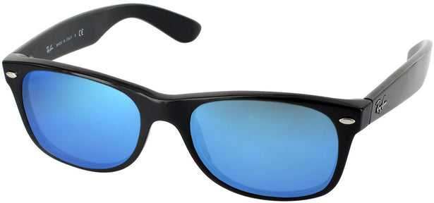 Wayfarer Black Ray-Ban 2132L Classic Progressive No Line Reading Sunglasses - Polarized with Mirror View #1