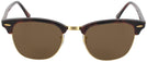 ClubMaster Mock Tort / Arista Ray-Ban 3016L Progressive No Line Reading Sunglasses View #2