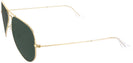 Aviator Arista Crystal Ray-Ban 3025L Progressive No Line Reading Sunglasses with Polarized G15 View #3