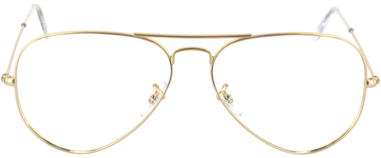 Ray-Ban Gold Metal Optical Glasses with Clear Lenses Ray-ban Eyeglasses RB 5154 5762 Clubmaster Clear & Gold  main image 4
