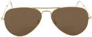 Aviator Arista Crystal Ray-Ban 3025L Bifocal Reading Sunglasses View #2