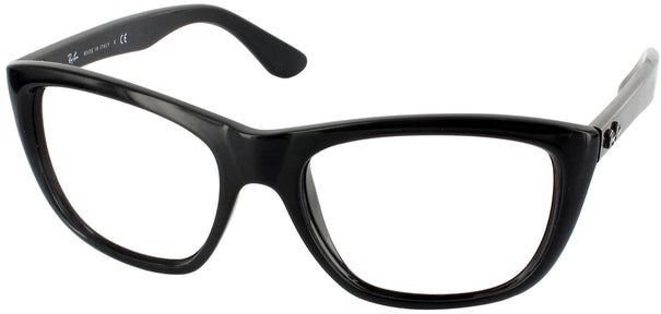Rectangle Black Crystal Ray-Ban 4154 Progressive No-Lines View #1