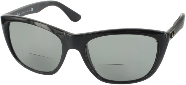 Rectangle Black Crystal Ray-Ban 4154 Bifocal Reading Sunglasses View #1