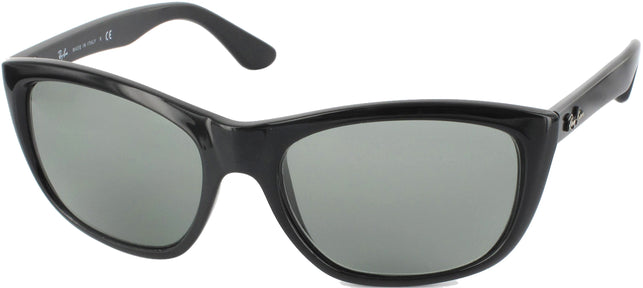 Rectangle Black Crystal Ray-Ban 4154 Progressive No Line Reading Sunglasses View #1