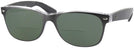 Wayfarer Brushed Gunmetal Ray-Ban 2132L Bifocal Reading Sunglasses View #1