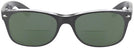 Wayfarer Brushed Gunmetal Ray-Ban 2132 Bifocal Reading Sunglasses View #2