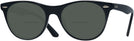 Round Black Ray-Ban 2185V Bifocal Reading Sunglasses View #1