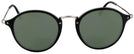Round Shiny Black Ray-Ban 2447VL Round Fleck Progressive No Line Reading Sunglasses View #2