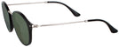 Round Shiny Black Ray-Ban 2447VL Round Fleck Progressive No Line Reading Sunglasses View #3
