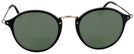 Round Shiny Black Ray-Ban 2447VL Round Fleck Bifocal Reading Sunglasses View #2