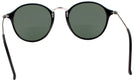 Round Shiny Black Ray-Ban 2447VL Round Fleck Bifocal Reading Sunglasses View #4