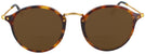 Round Brown Havana Ray-Ban 2447VL Round Fleck Bifocal Reading Sunglasses View #2