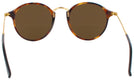 Round Brown Havana Ray-Ban 2447VL Round Fleck Bifocal Reading Sunglasses View #4