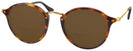 Round Brown Havana Ray-Ban 2447VL Round Fleck Bifocal Reading Sunglasses View #1