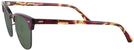 ClubMaster Bordeaux/dark bronze Ray-Ban 3016L Bifocal Reading Sunglasses View #3