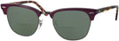 ClubMaster Bordeaux/dark bronze Ray-Ban 3016L Bifocal Reading Sunglasses View #1