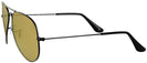 Aviator Black Ray-Ban 3025L Progressive No Line Reading Sunglasses - Polarized with Mirror View #3