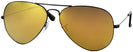 Aviator Black Ray-Ban 3025L Progressive No Line Reading Sunglasses - Polarized with Mirror View #1