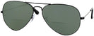 Aviator Black Ray-Ban 3025L Bifocal Reading Sunglasses View #1