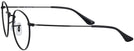 Round Matte Black Ray-Ban 3447V Progressive No-Lines View #3