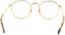 Round Gold Ray-Ban 3447V Computer Style Progressive View #4