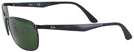 Rectangle Black Ray-Ban 3534 Sunglasses View #3