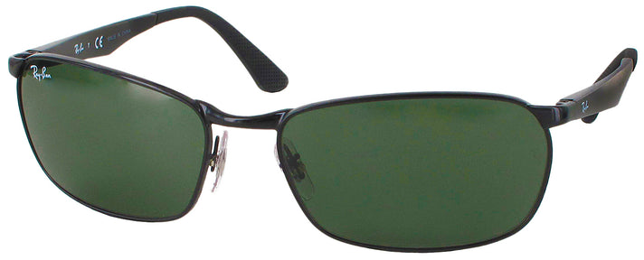 Rectangle Black Ray-Ban 3534 Sunglasses View #1