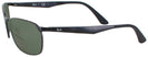 Rectangle Black Ray-Ban 3534 Bifocal Reading Sunglasses View #3