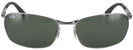 Rectangle Gunmetal Ray-Ban 3534 Sunglasses View #2