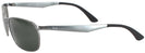 Rectangle Gunmetal Ray-Ban 3534 Sunglasses View #3