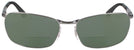 Rectangle Gunmetal Ray-Ban 3534 Bifocal Reading Sunglasses View #2